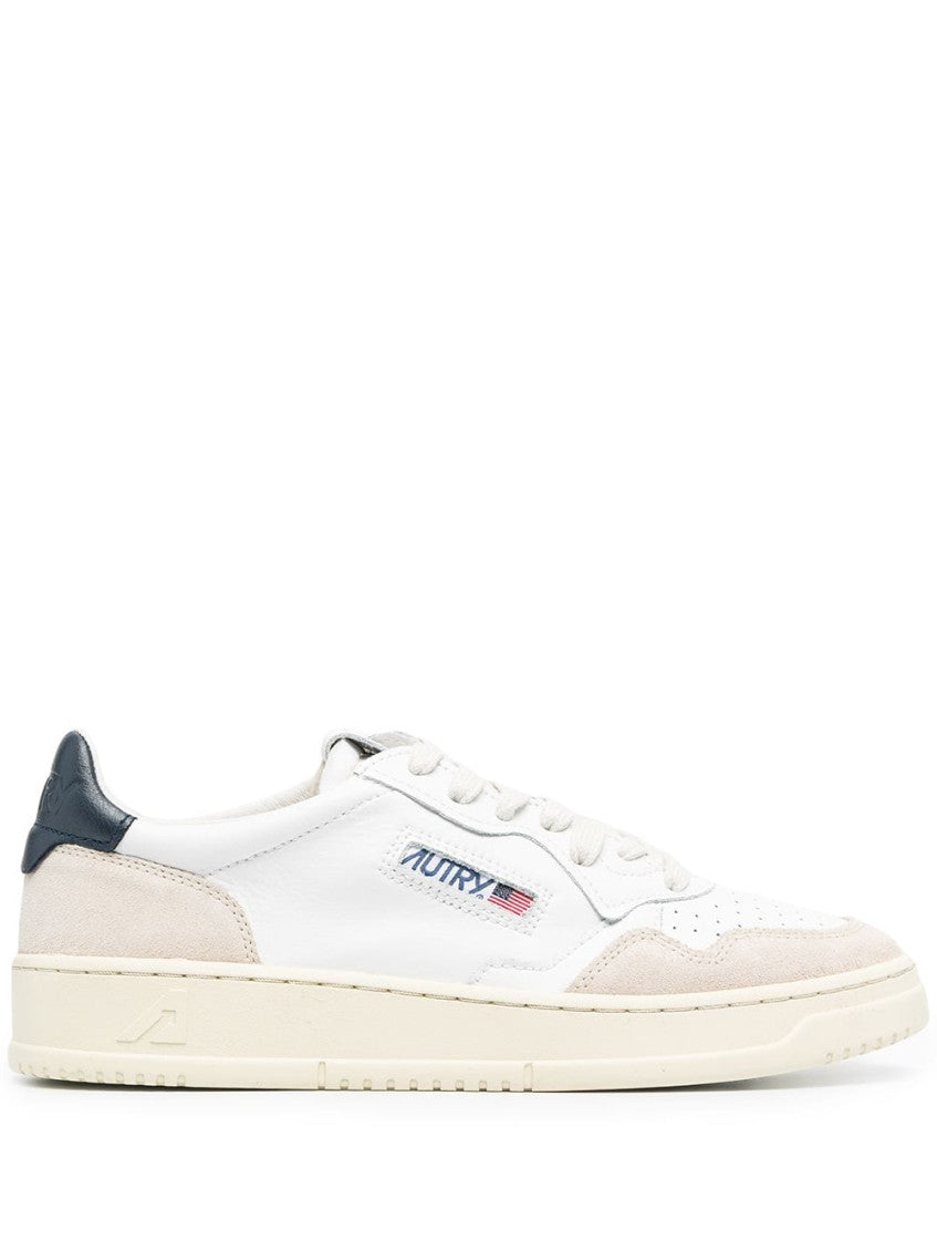 Blue Medialist Low Leather Sneakers 1
