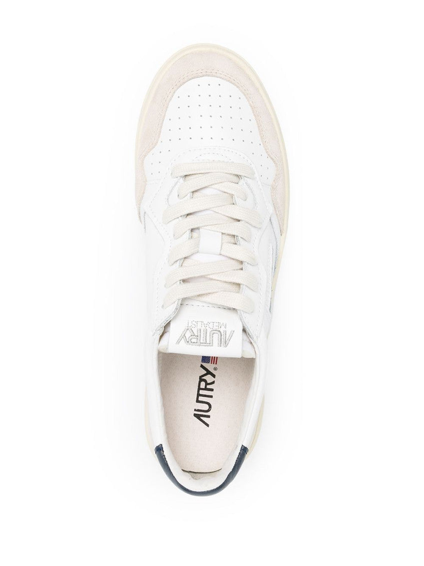Blue Medialist Low Leather Sneakers 2