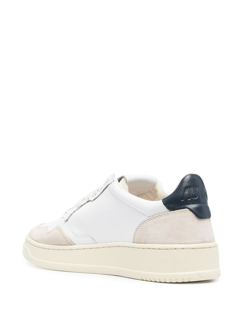 Blue Medialist Low Leather Sneakers 3