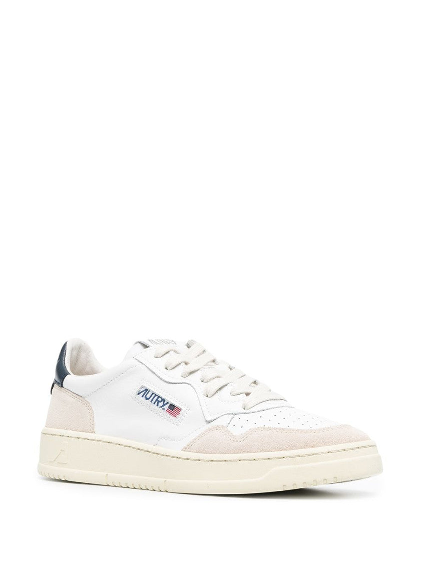 Blue Medialist Low Leather Sneakers 4