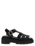 Black Leather Sandals 1