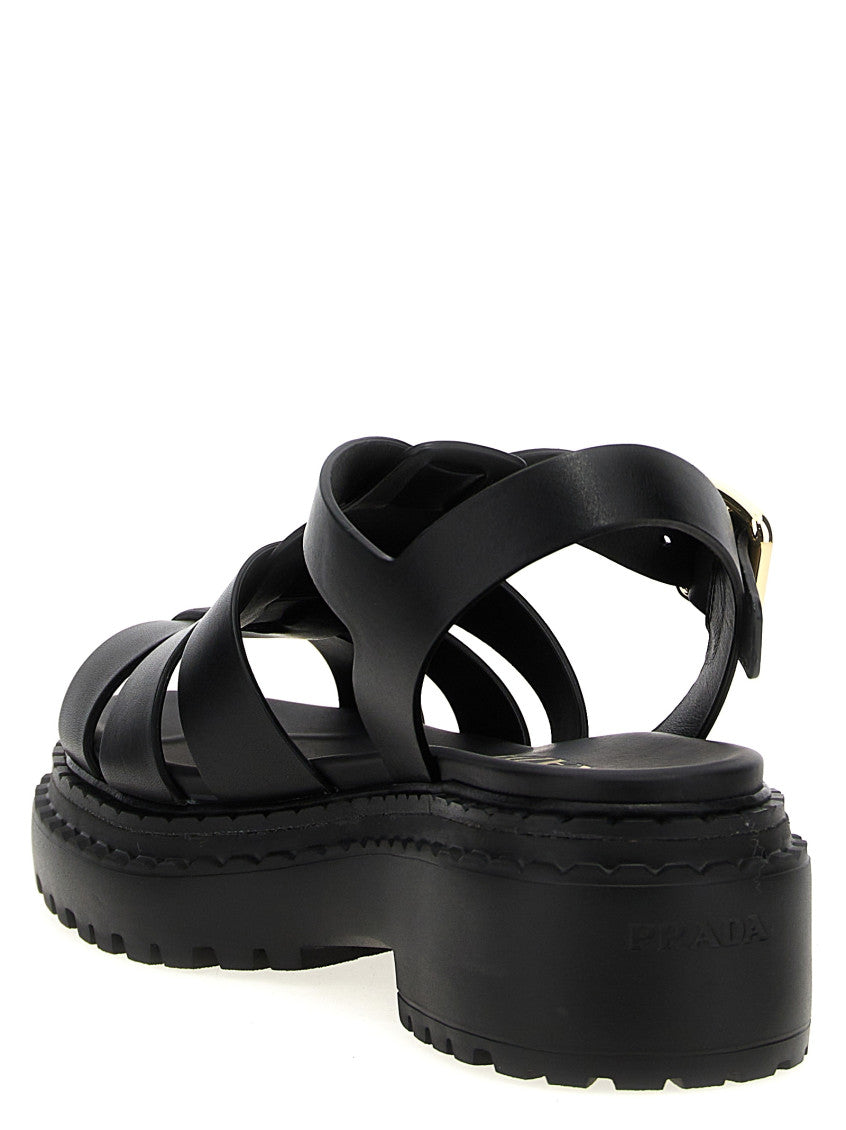 Black Leather Sandals 3