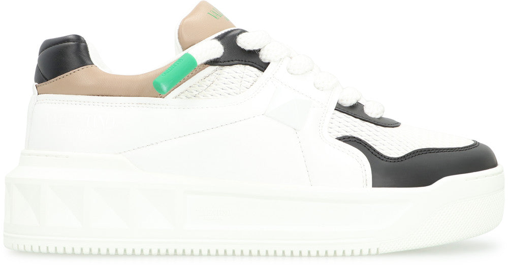 White Lace Up Sneakers 2