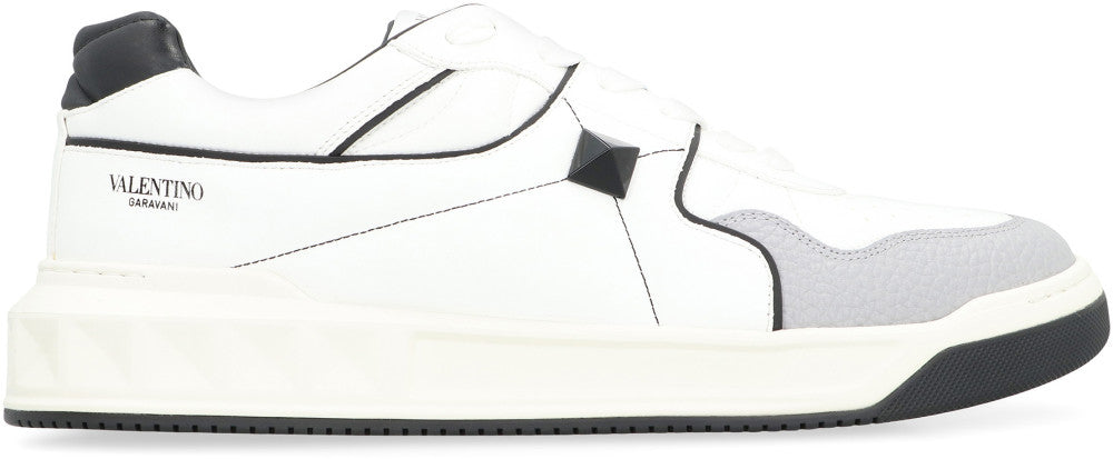 White Lace Up Sneakers 1
