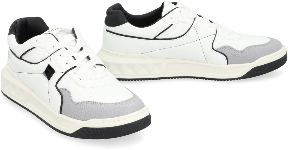 White Lace Up Sneakers 2