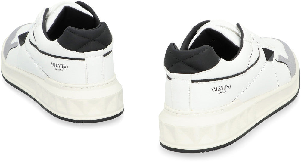 White Lace Up Sneakers 3