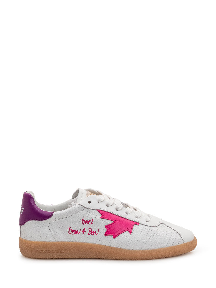 White Logo Sneakers 1