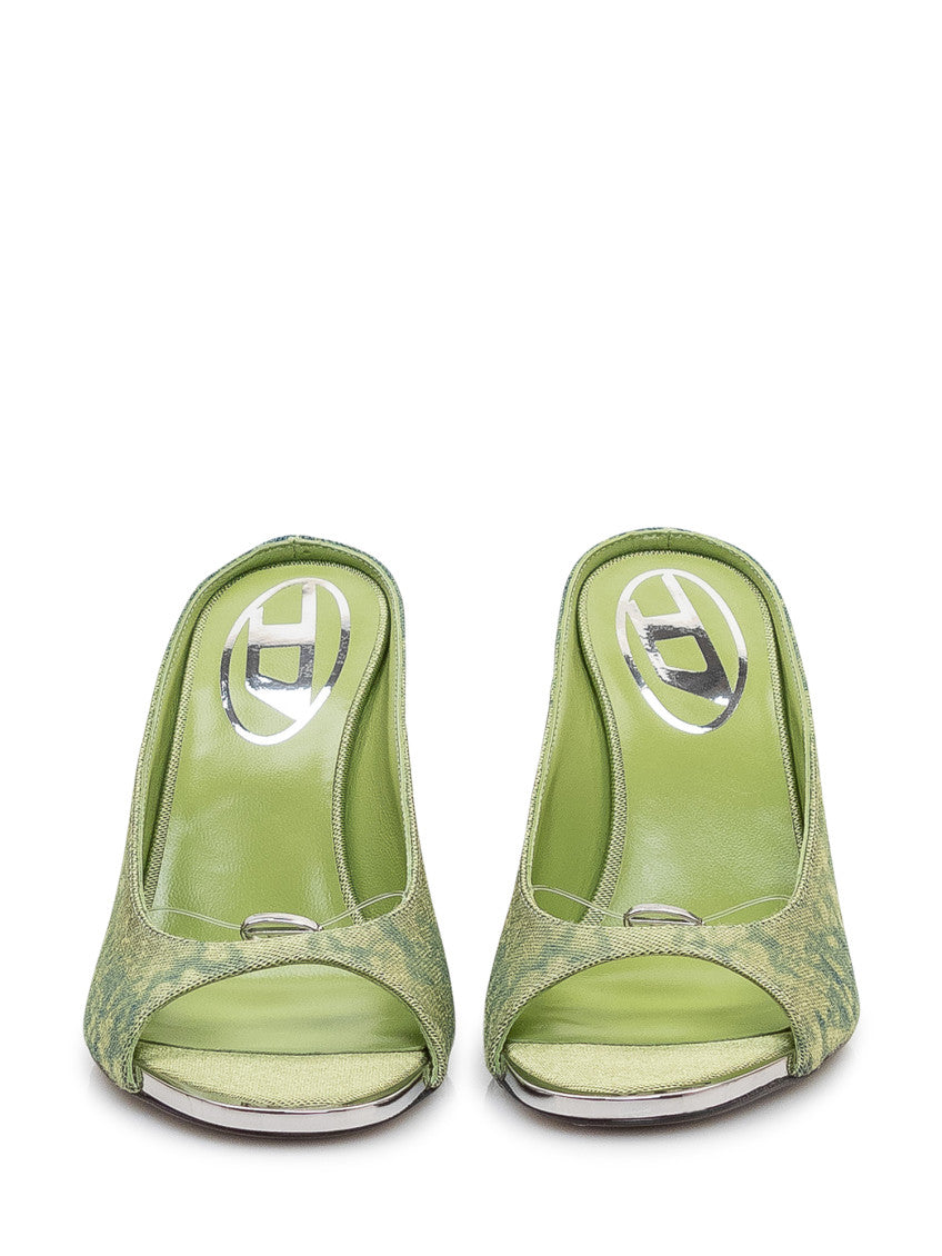 Green Printed Heels 2