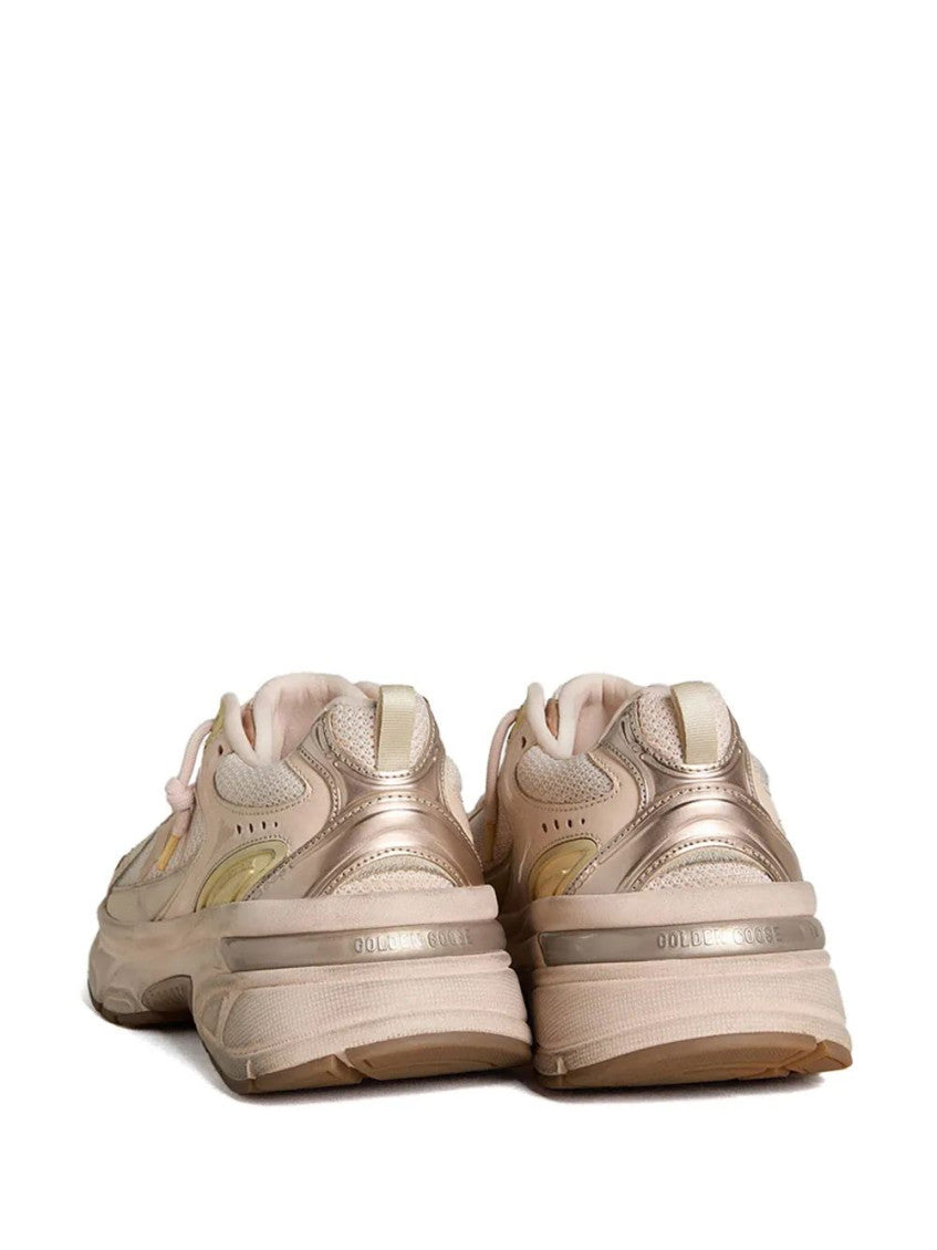 Pink Lace Up Sneakers 3