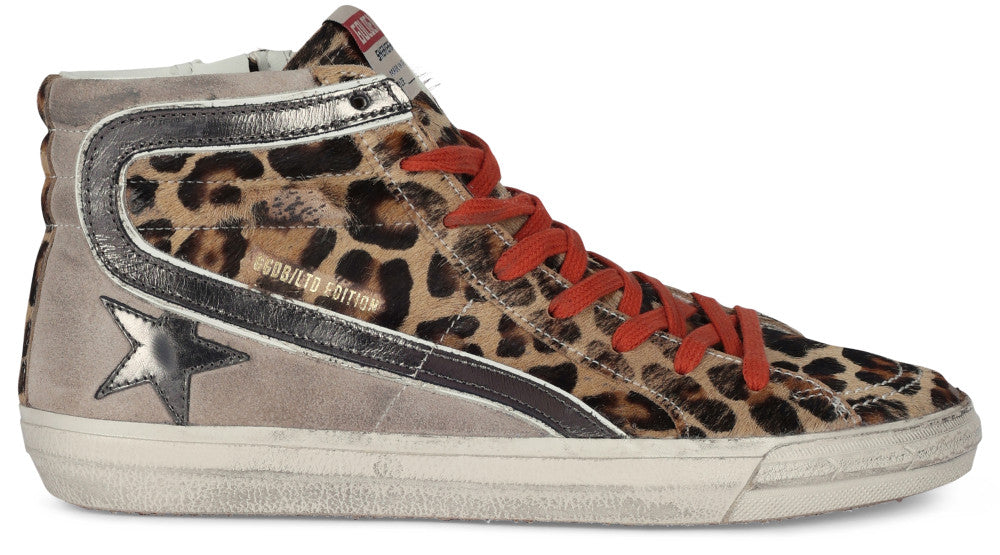 Leopard Print Lace Up Sneakers 2