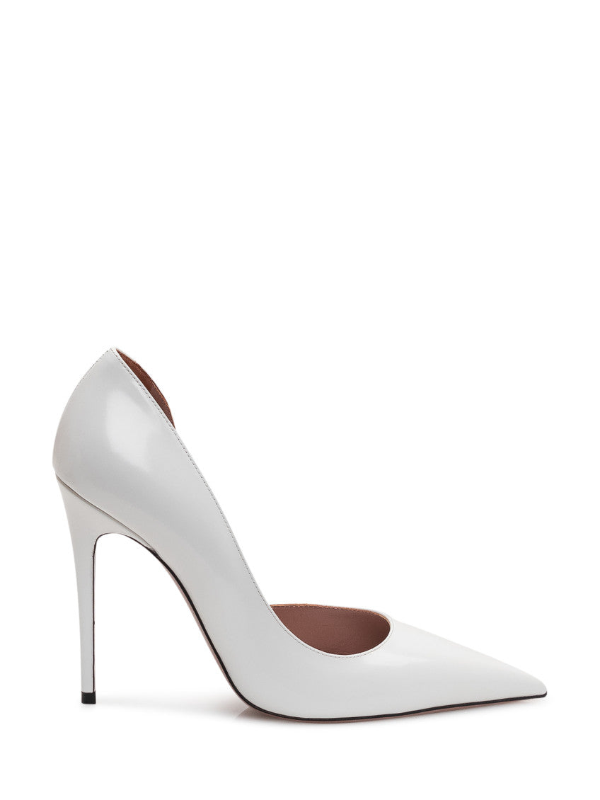 White Leather Pumps 1