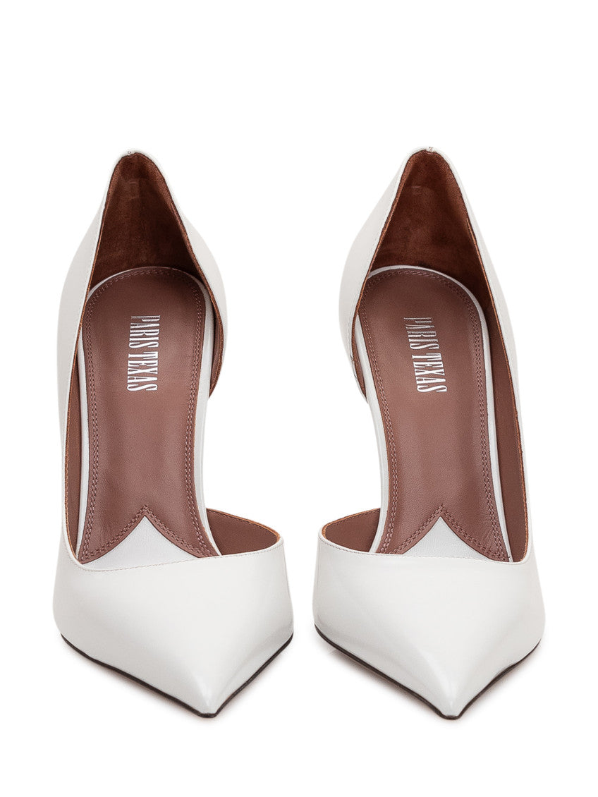 White Leather Pumps 2