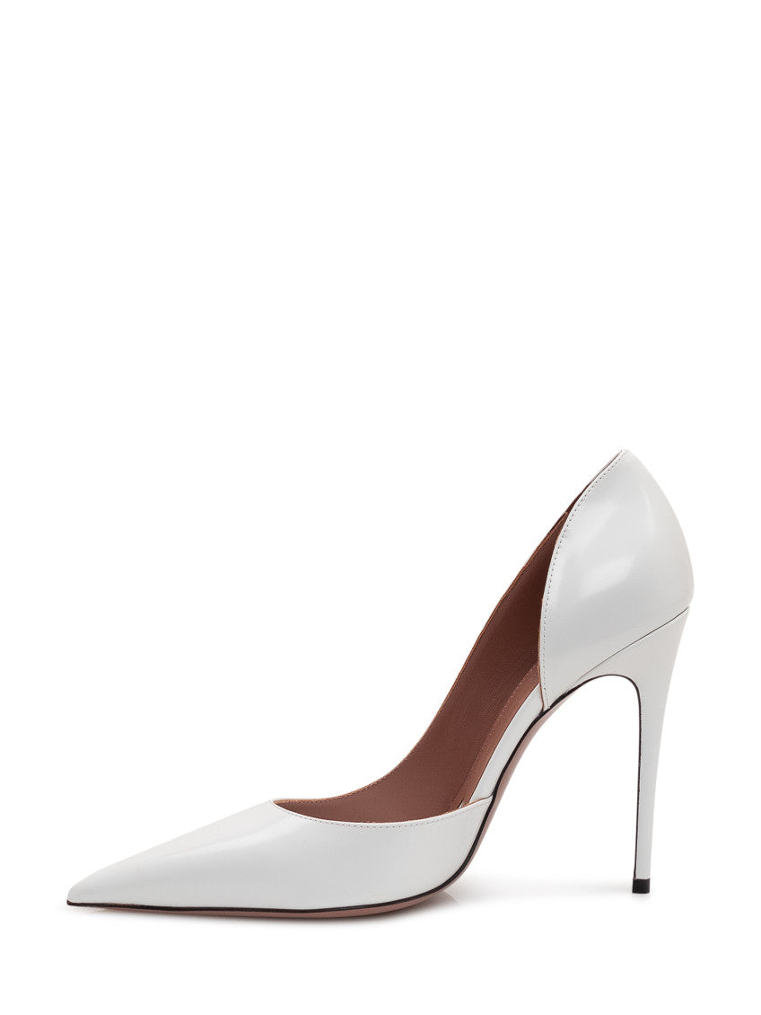 White Leather Pumps 4