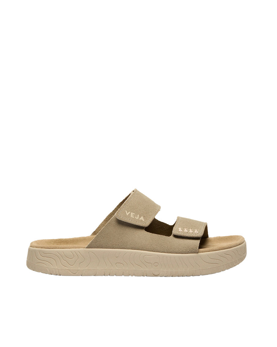 Beige Slip On Sandals 1