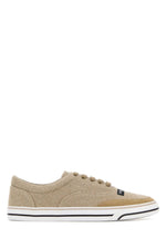 Beige Lace Up Sneakers 1