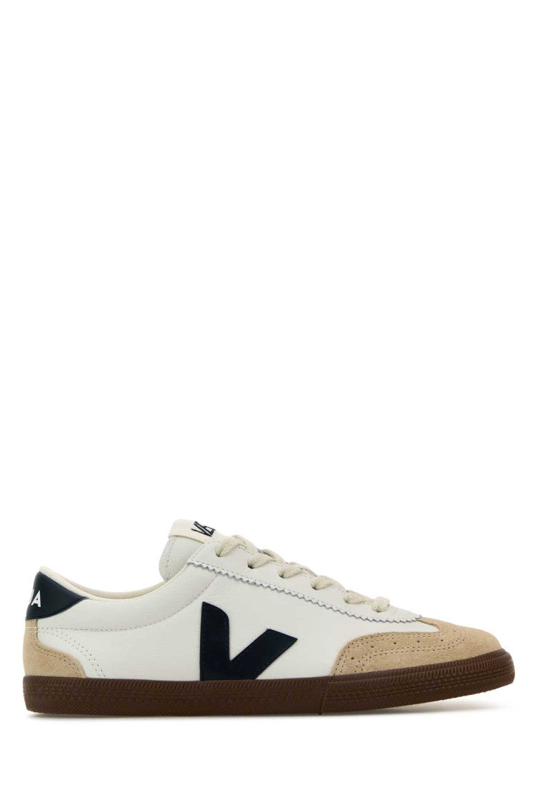 White Lace Up Sneakers 1