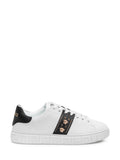 Black Studded Greca Sneakers 1