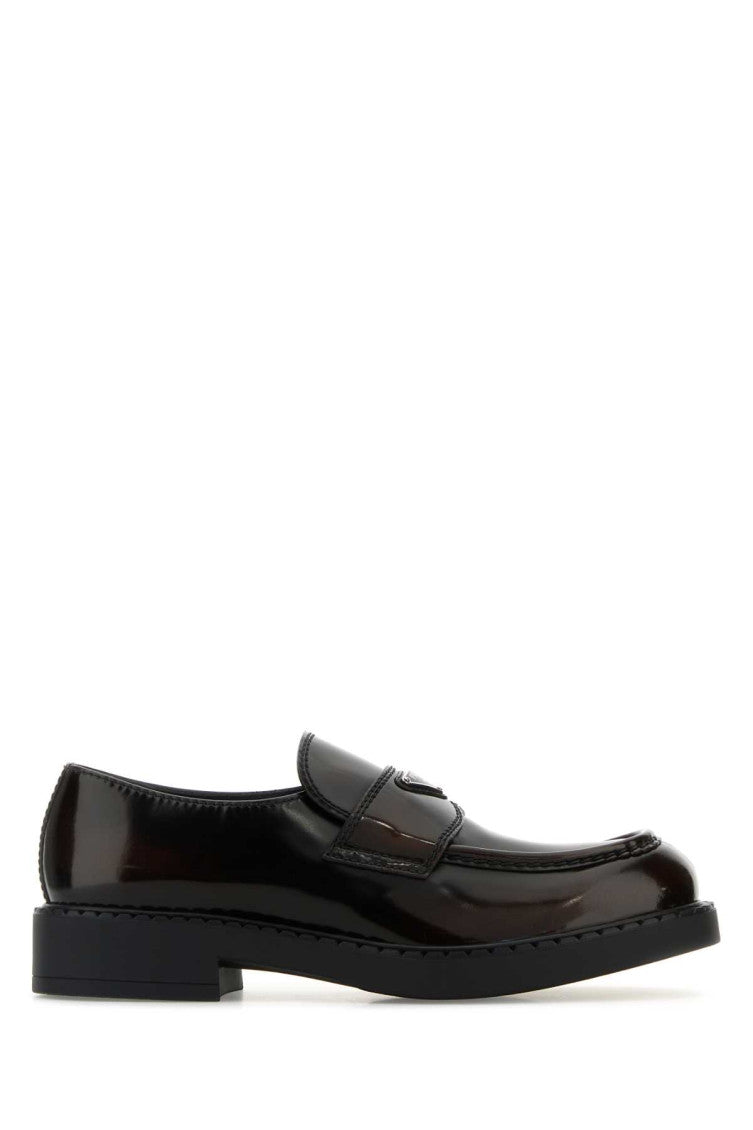 Brown Logo Loafers 1