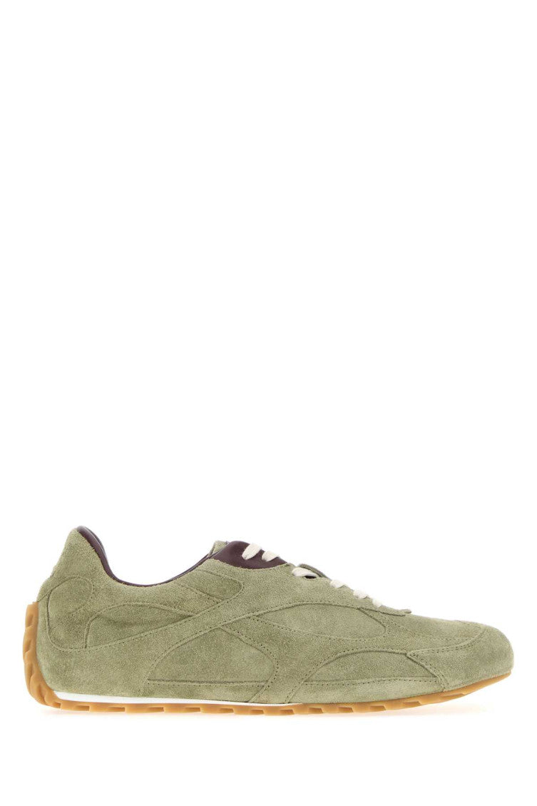 Green Lace Up Sneakers 1
