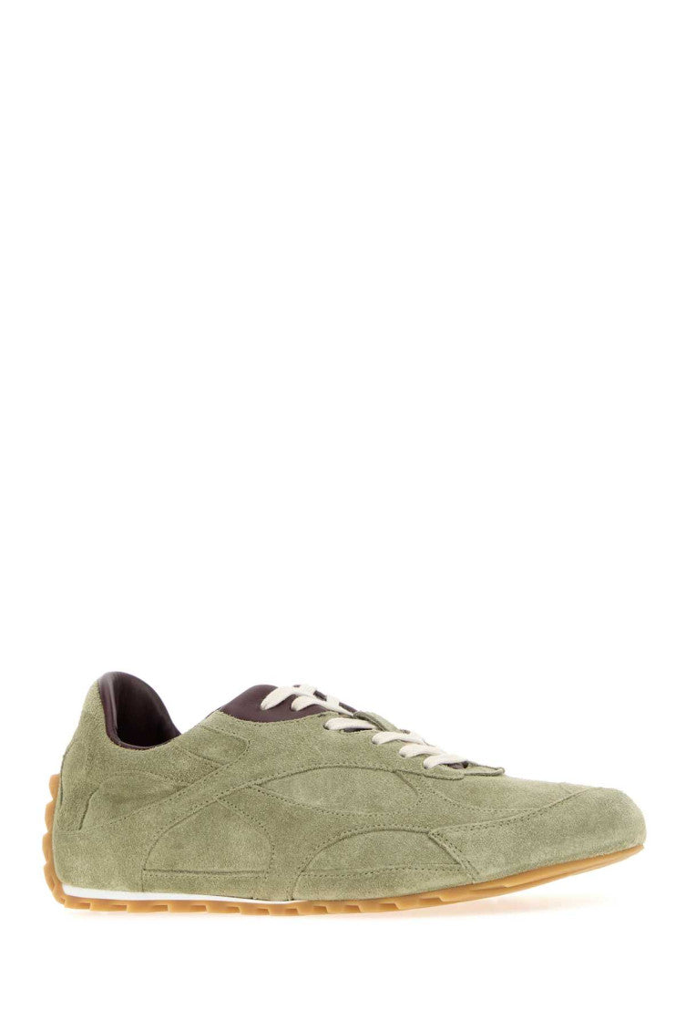 Green Lace Up Sneakers 2