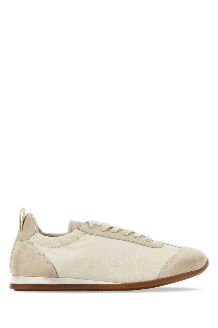 Ivory Lace Up Sneakers 1
