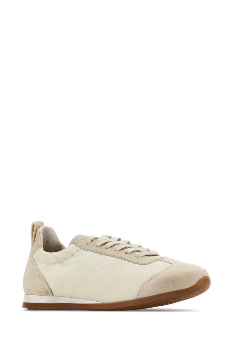 Ivory Lace Up Sneakers 2