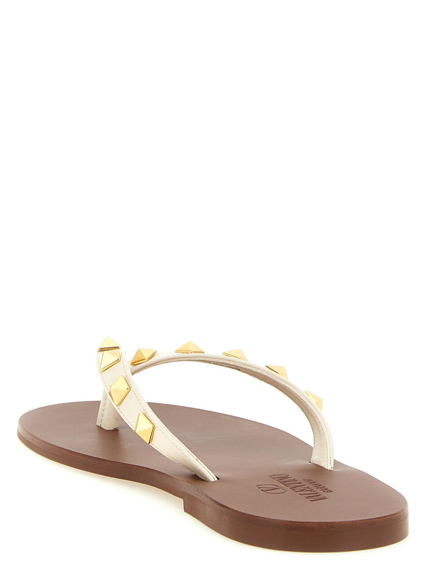 Beige Studded Slippers 3