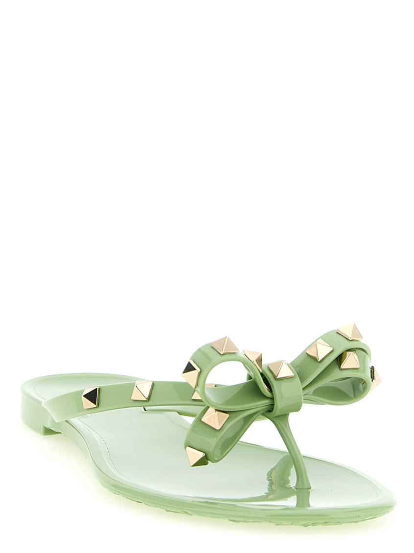 Green Studded Slippers 2