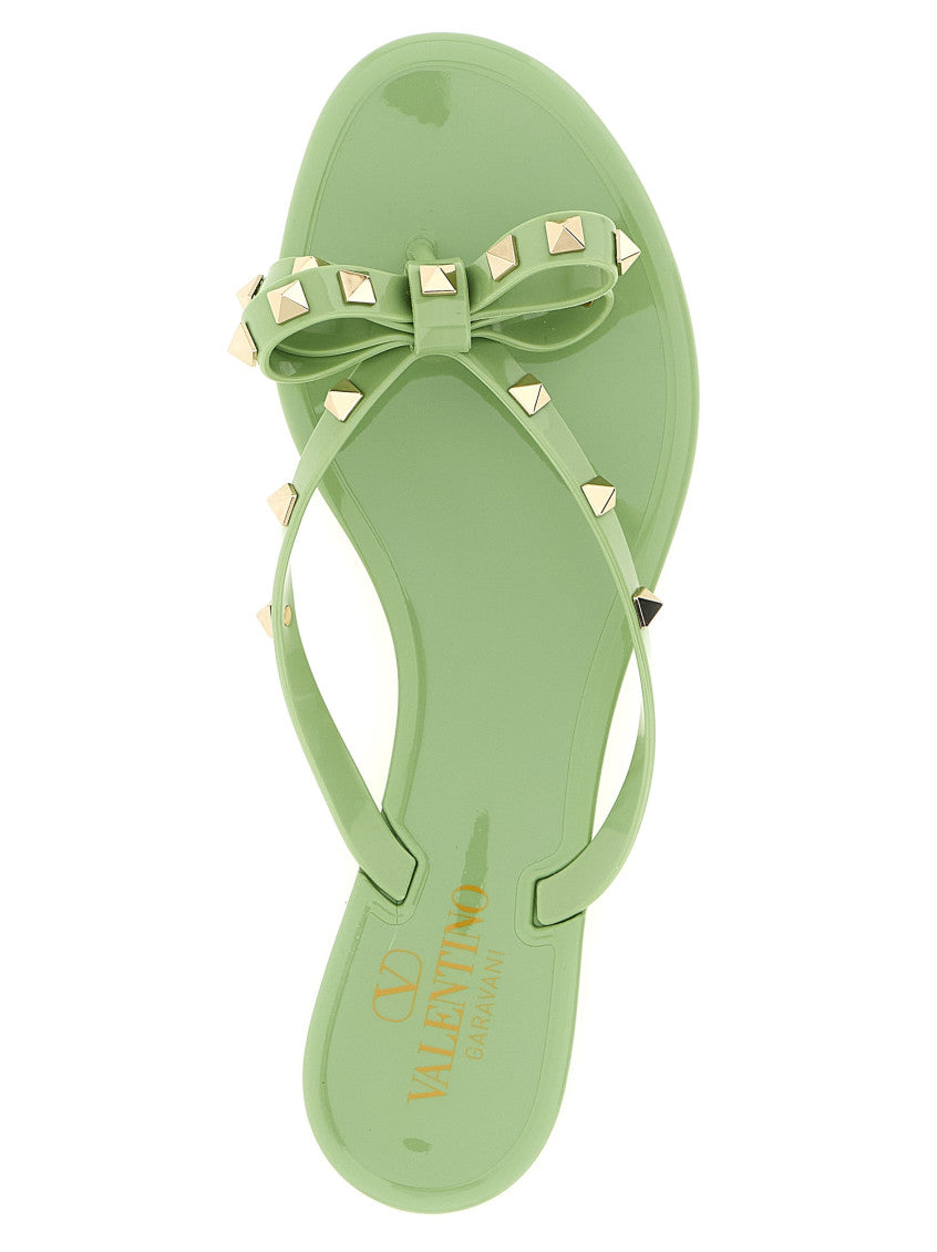 Green Studded Slippers 4