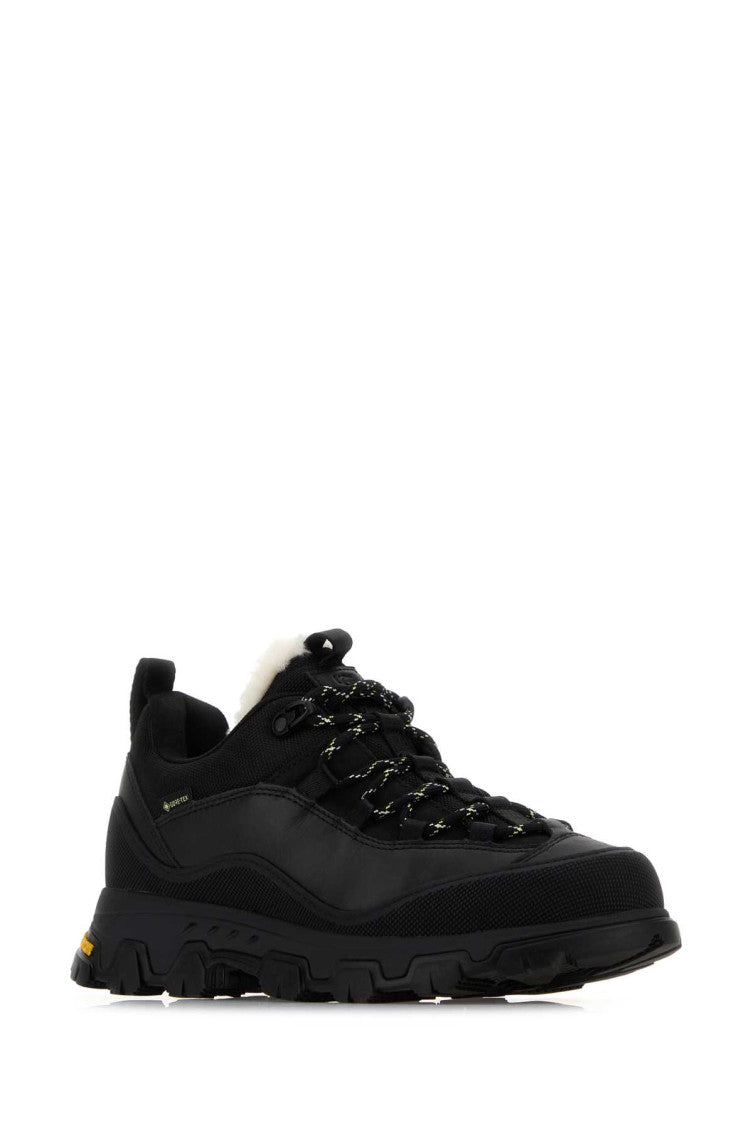 Black Lace Up Sneakers 2