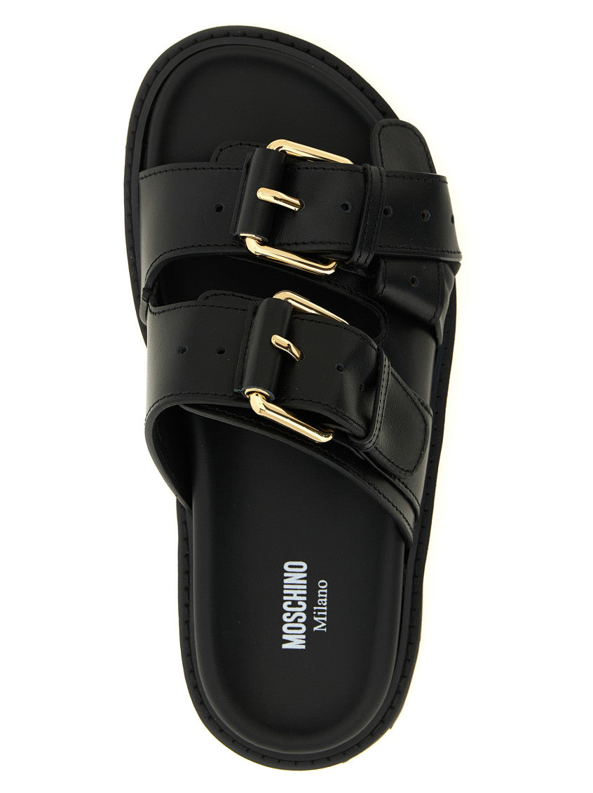 Black Solid Slides 4