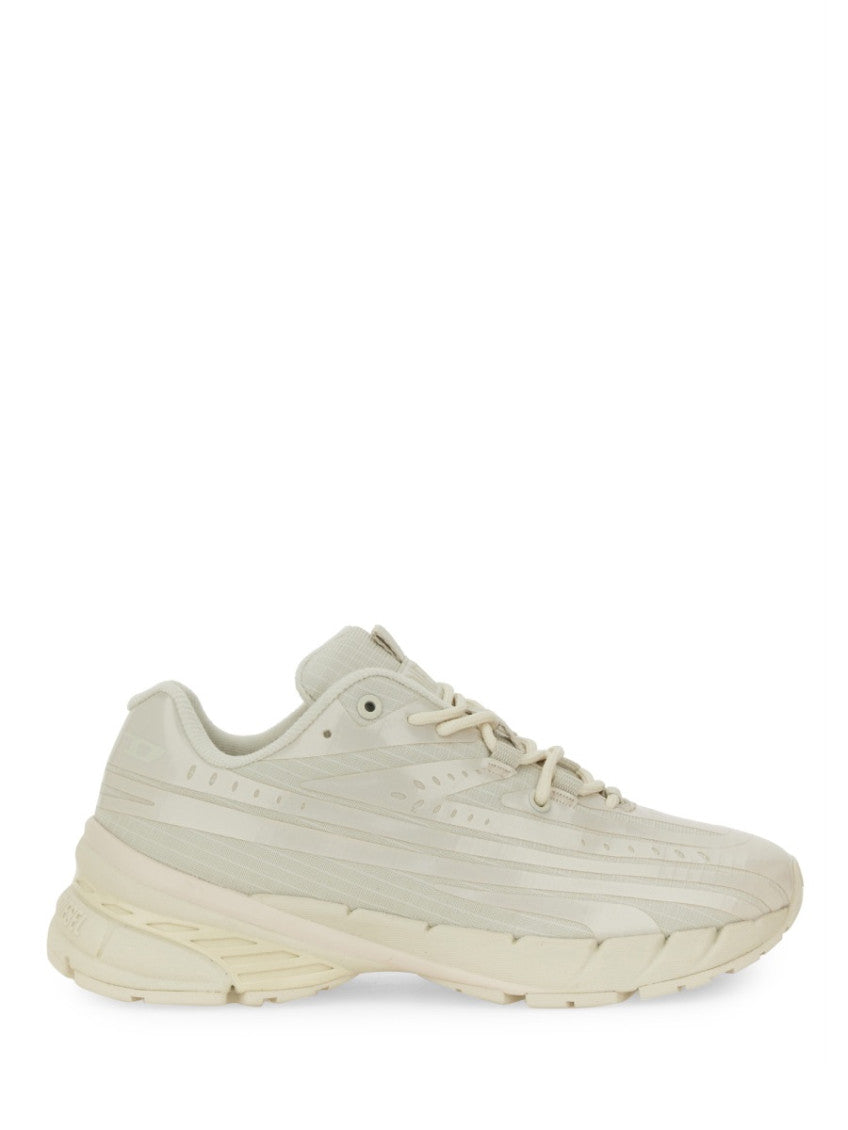 White  Lace Up Sneakers 1