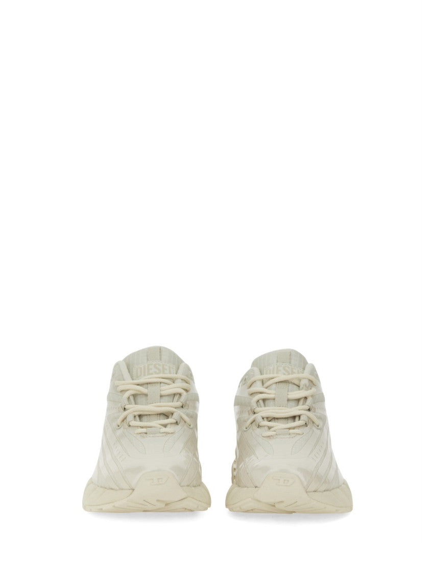 White  Lace Up Sneakers 5
