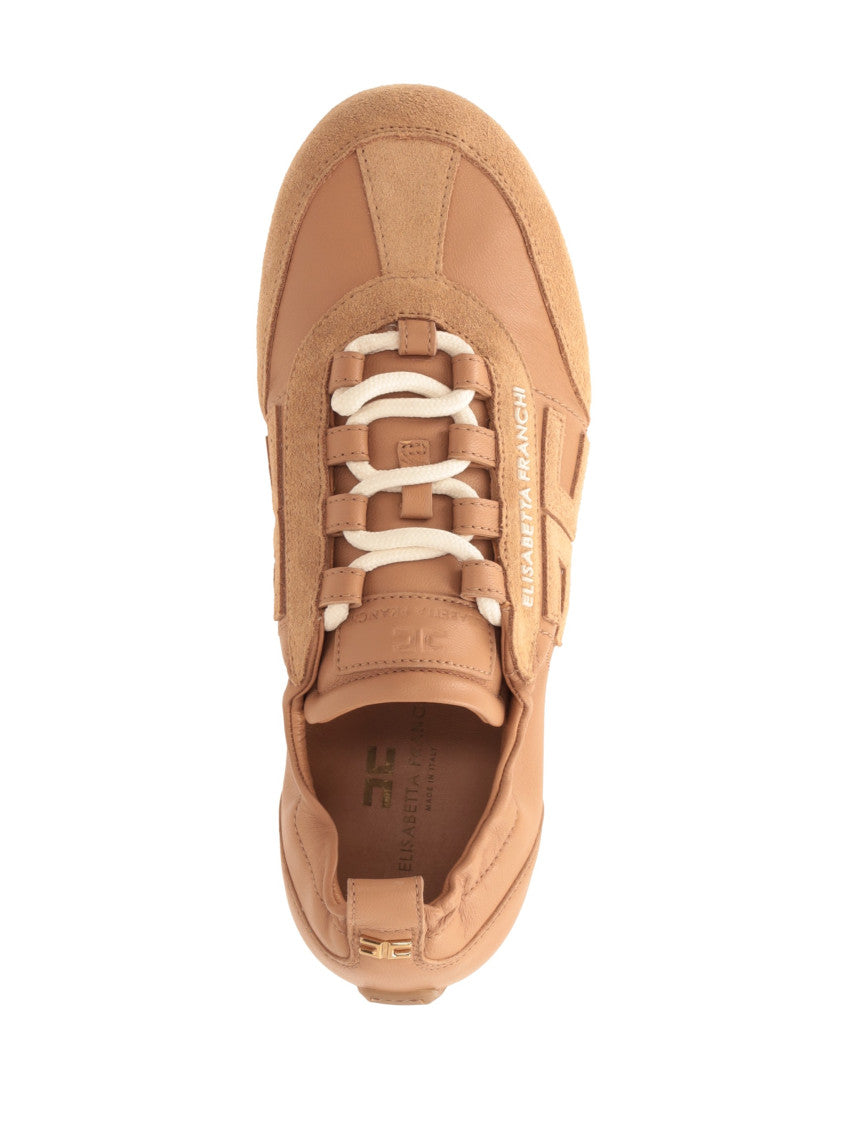 Beige Logo Sneakers 4