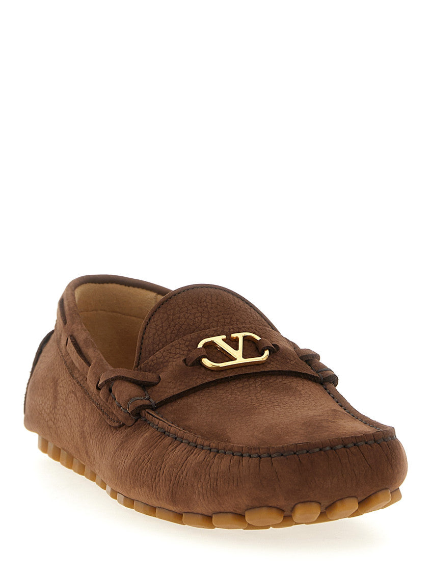 Brown Logo Loafers 2