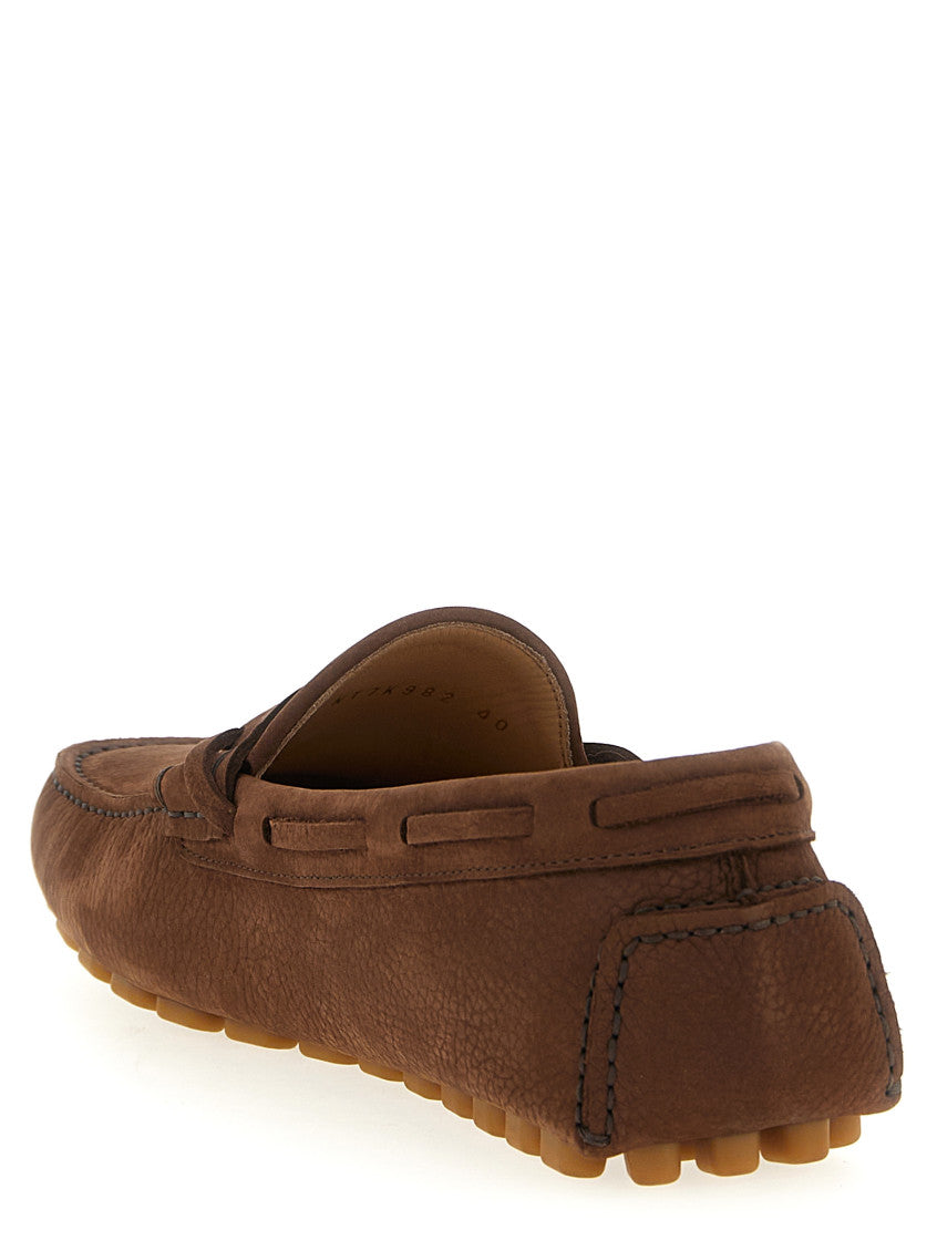 Brown Logo Loafers 3