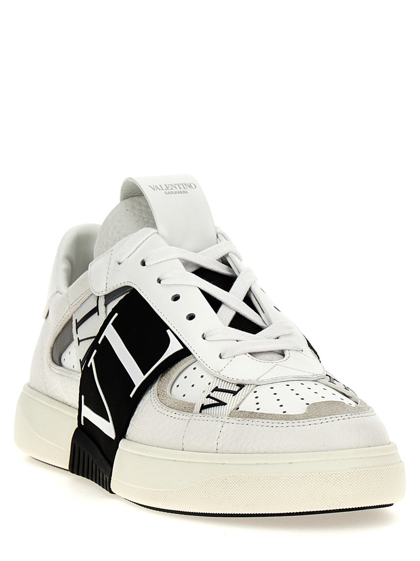 White Black Logo Sneakers 2
