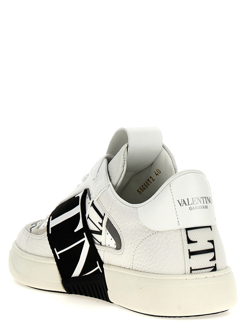 White Black Logo Sneakers 3