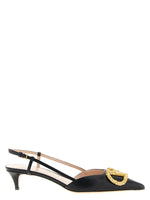 Black Slingback Pumps 1