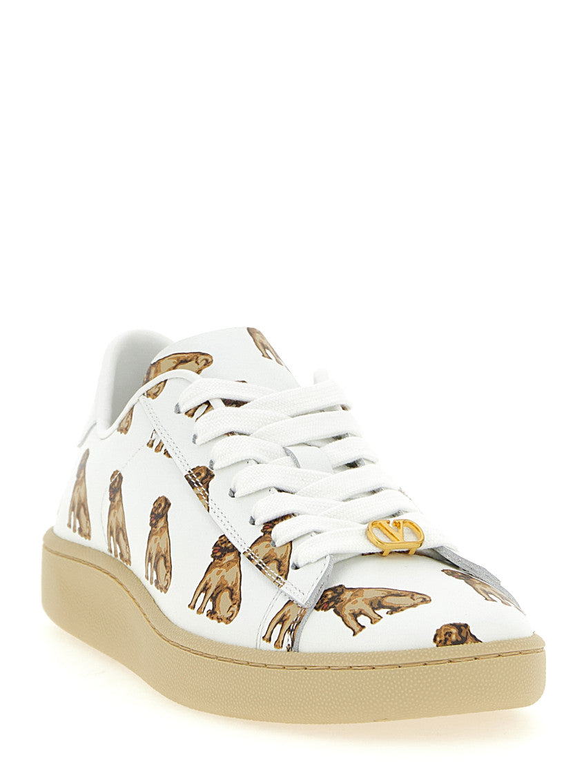 White Lace Up Sneakers 2