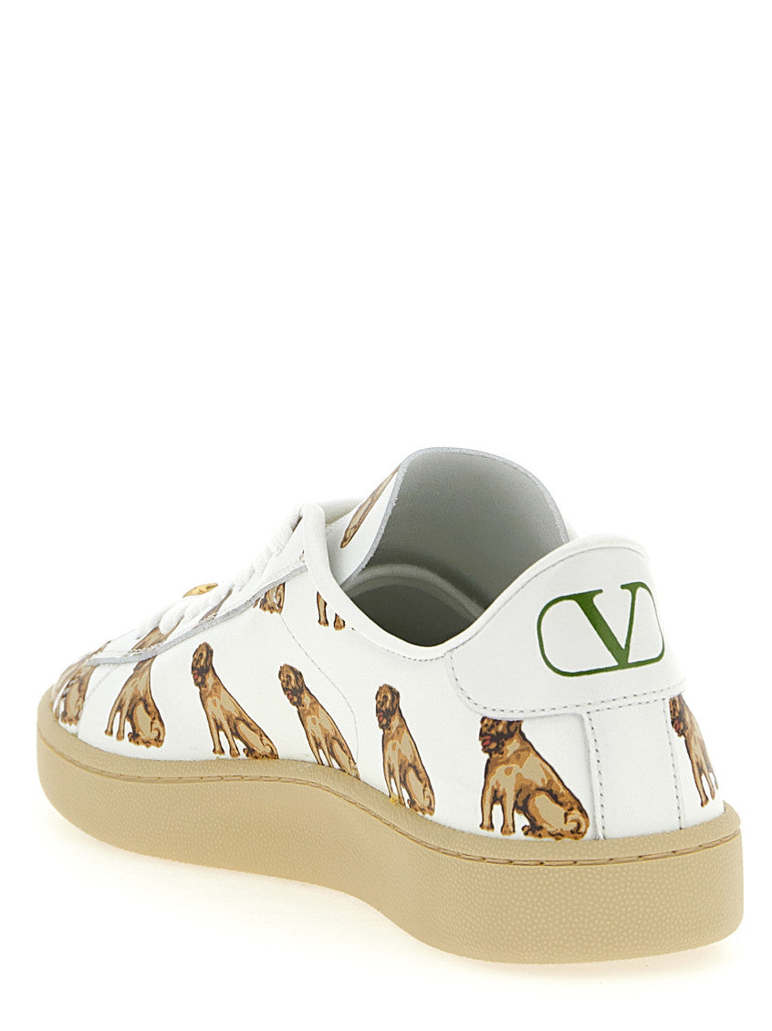 White Lace Up Sneakers 3