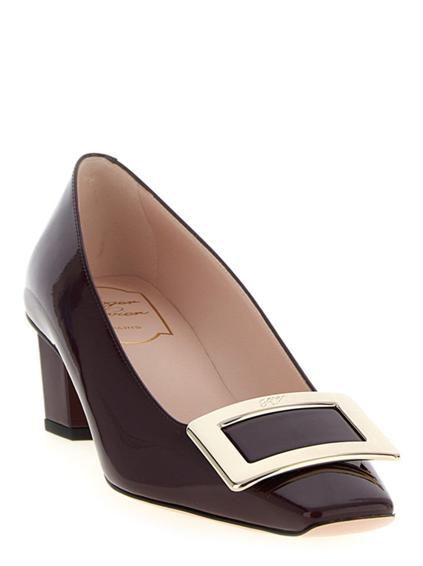 Maroon Slip On Pumps 2