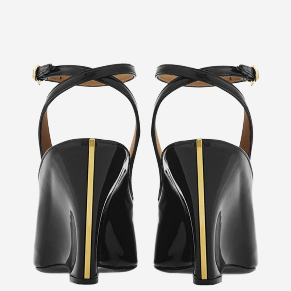 Black Leather Wedges 4