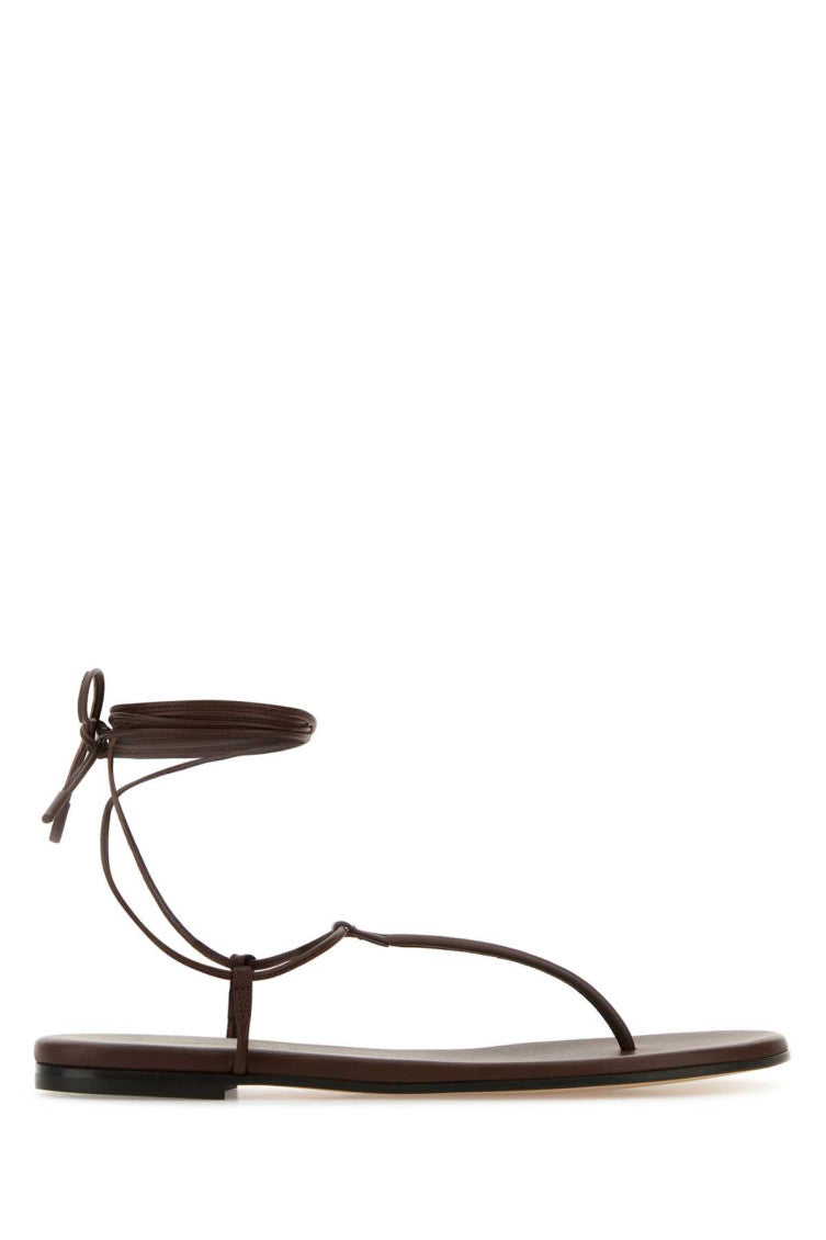 Brown Leather Sandals 1