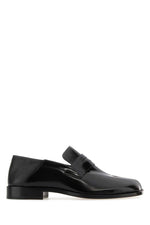 Black Leather Tabi Loafers 1
