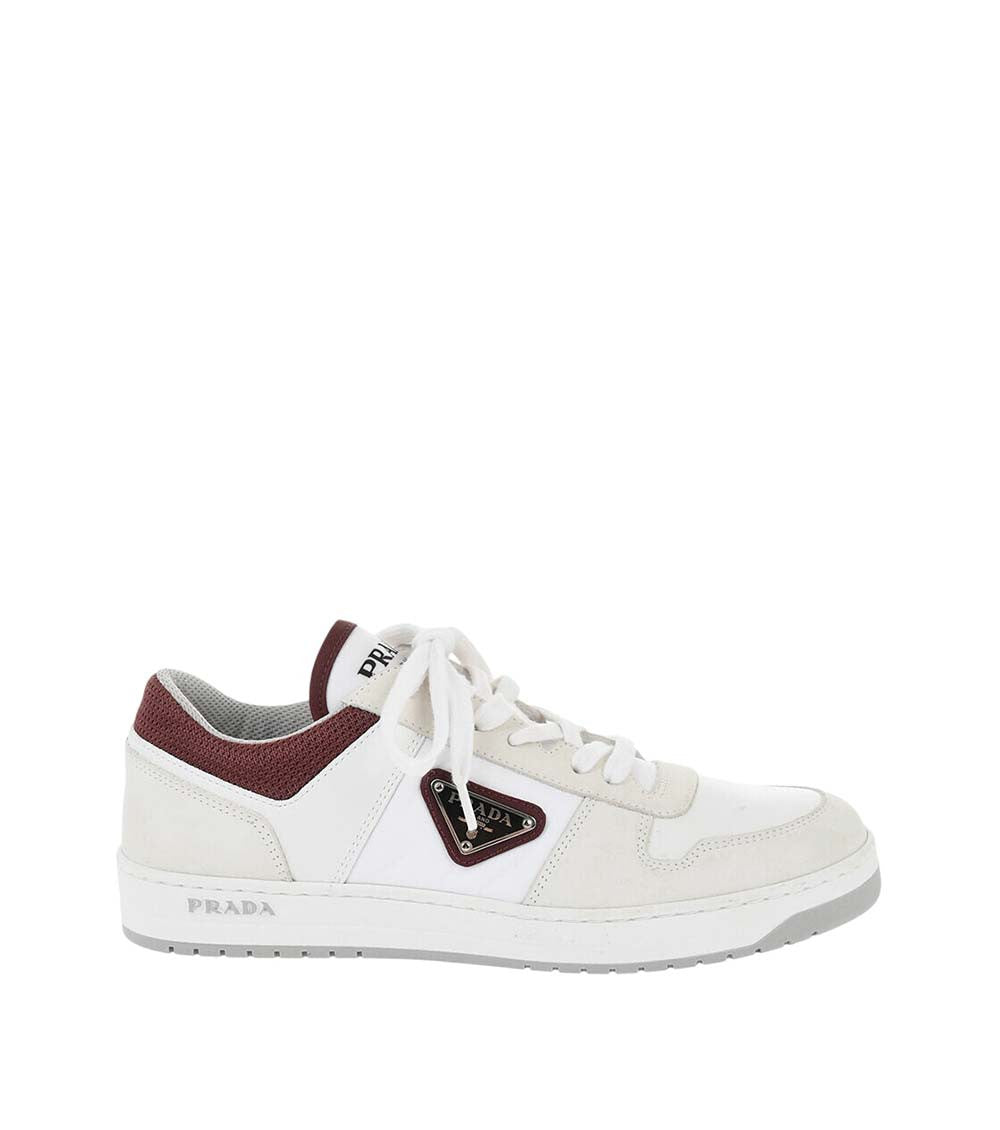 White Logo Enamel Sneakers 1