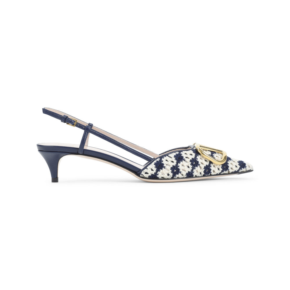 Navy Logo Signature Pumps 1