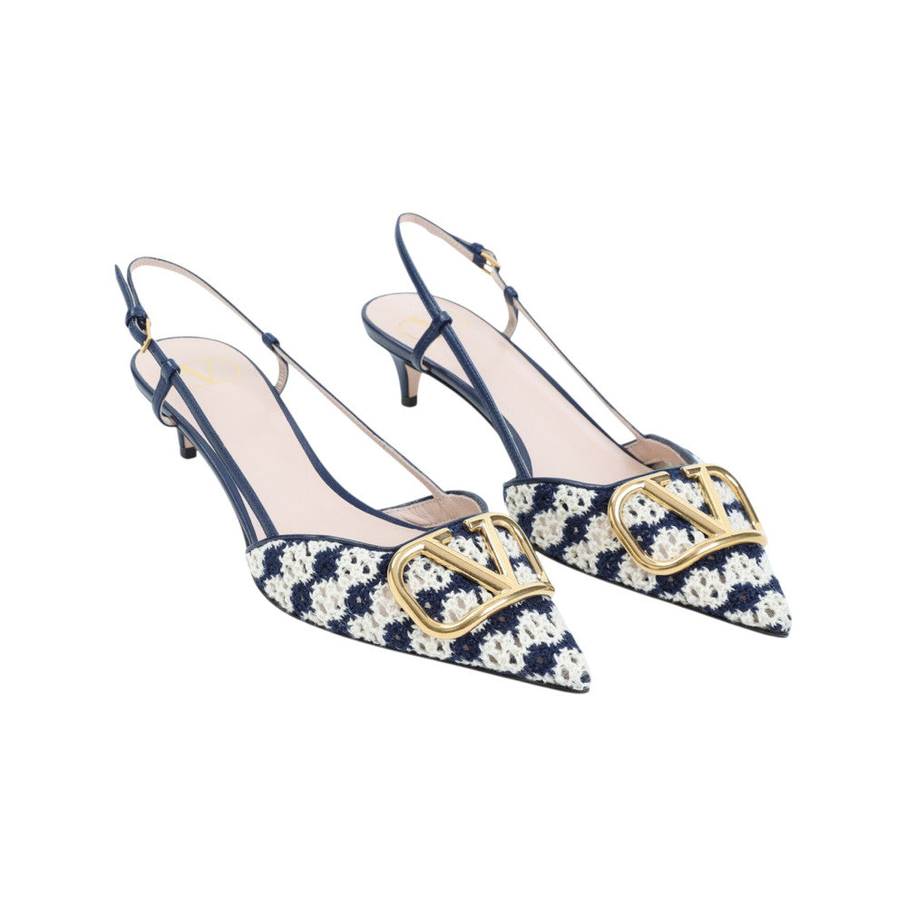 Navy Logo Signature Pumps 2