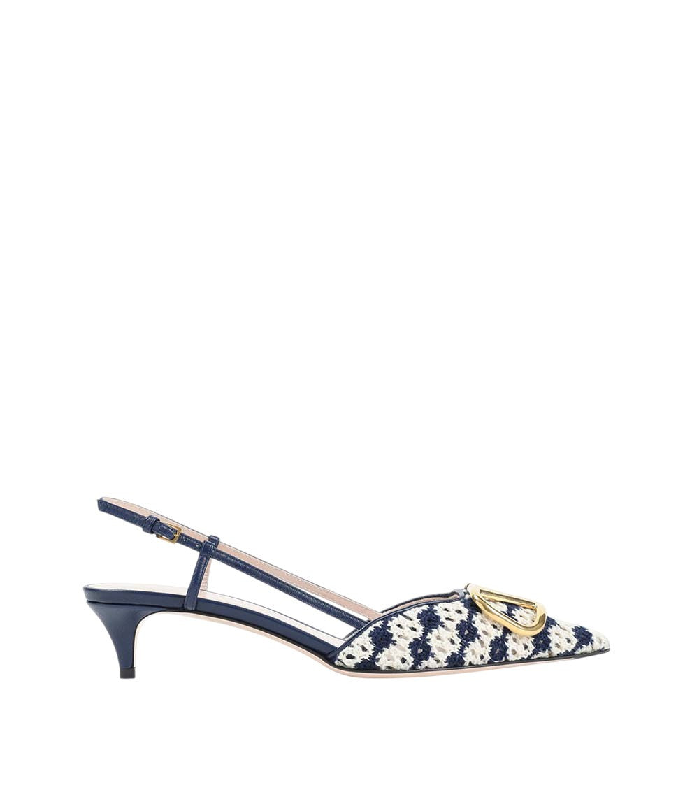 Navy Logo Signature Pumps 3
