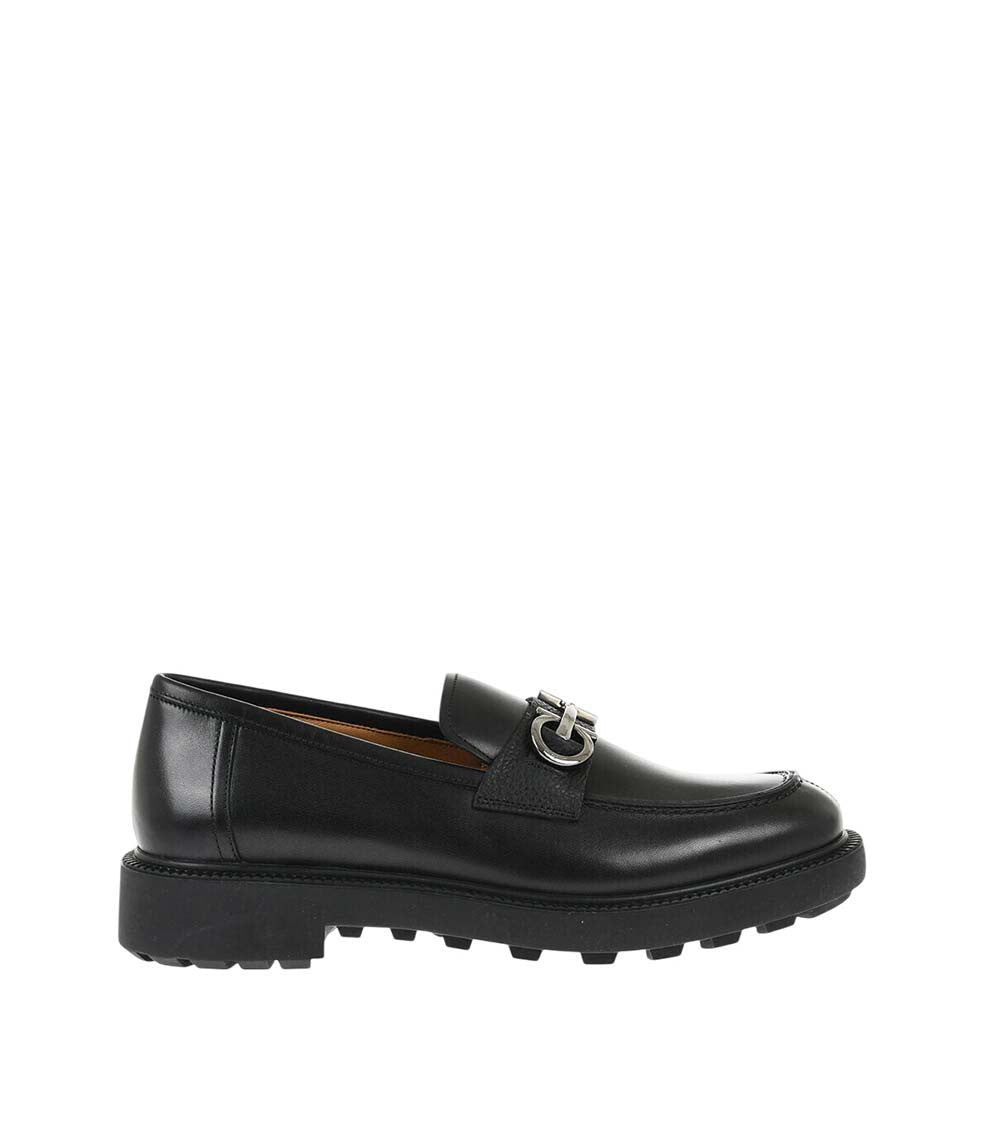 Black Solid Galles Loafers 1